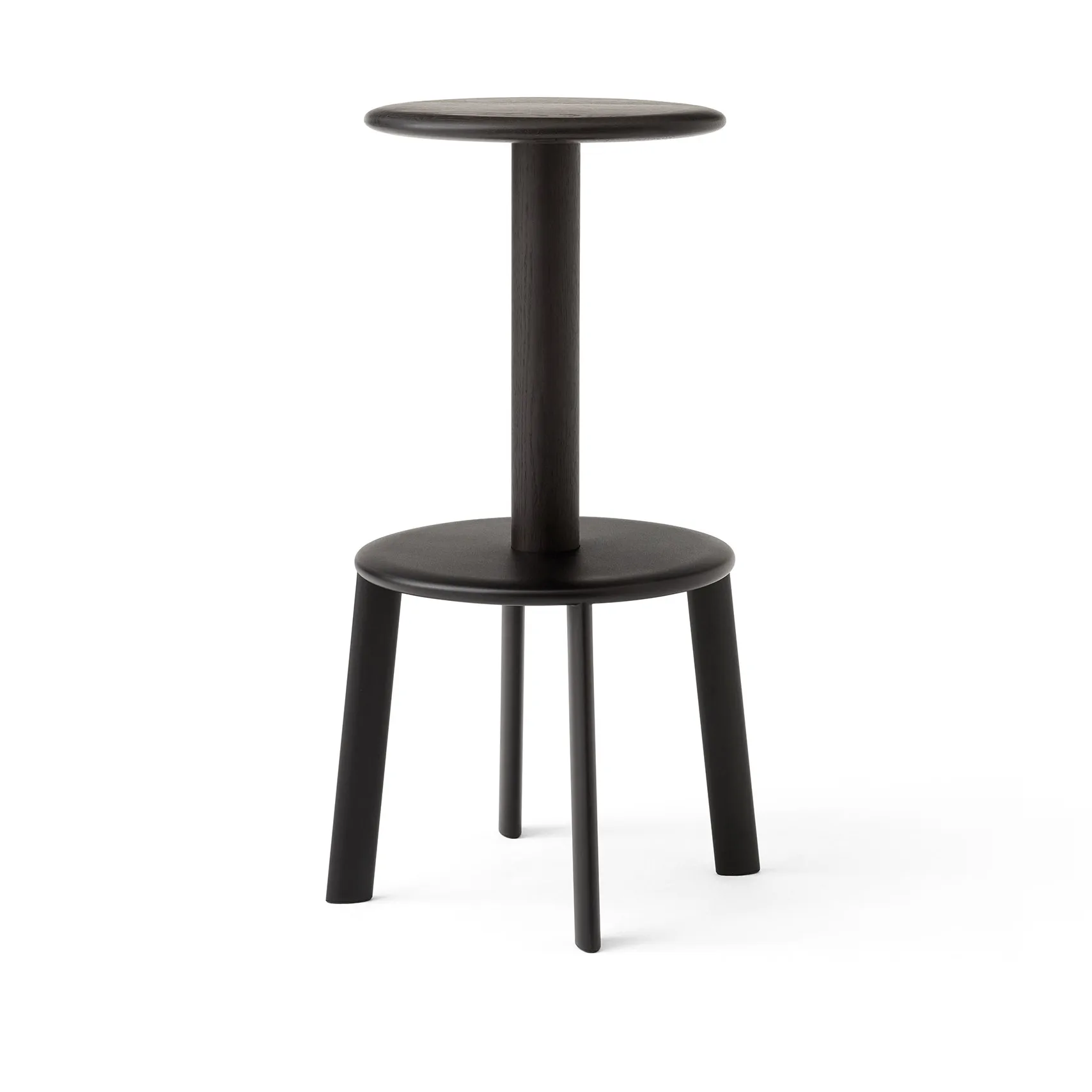Massif AV40 bar stool, Dark stained oak - warm black &Tradition