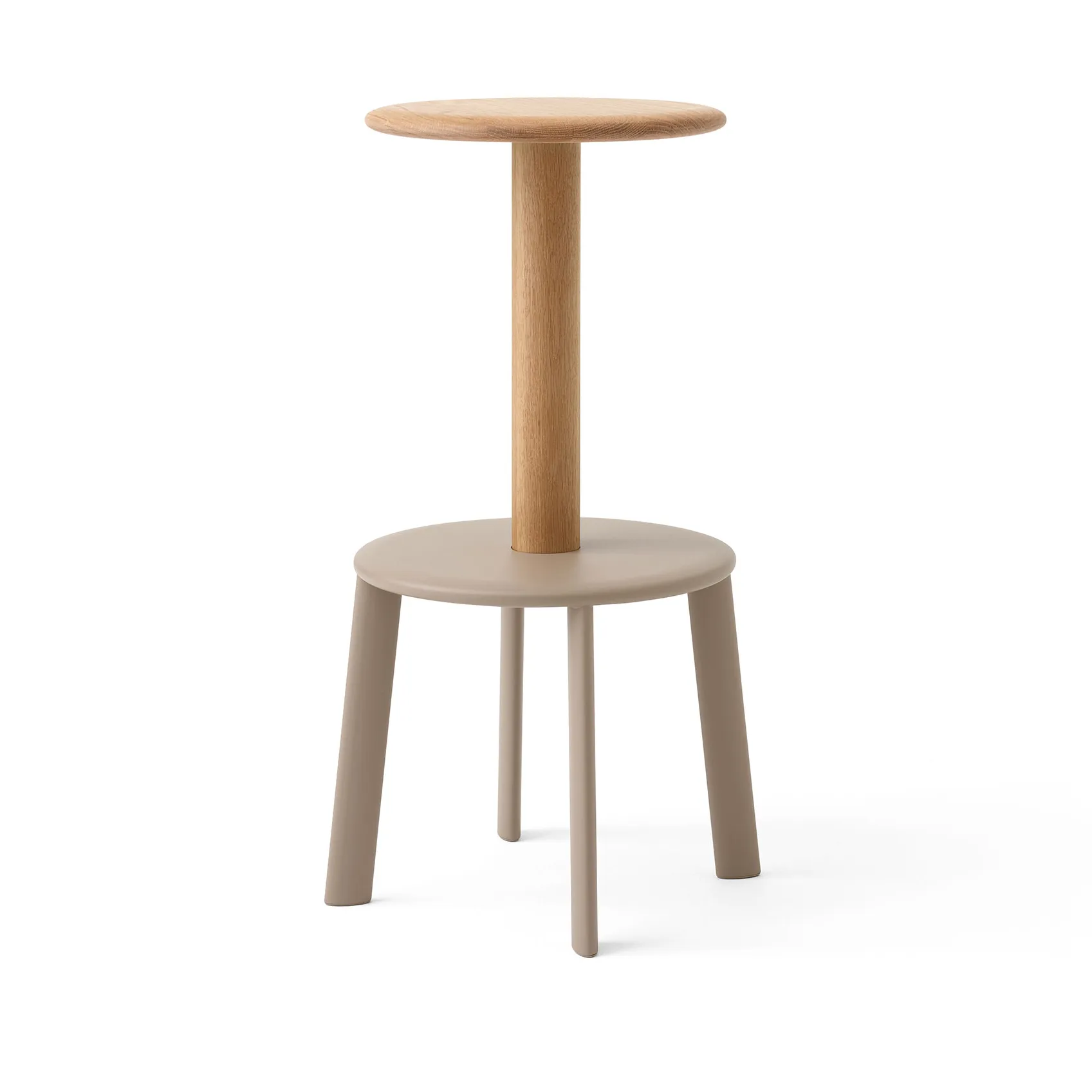 Massif AV40 bar stool, Oak-grey beige &Tradition