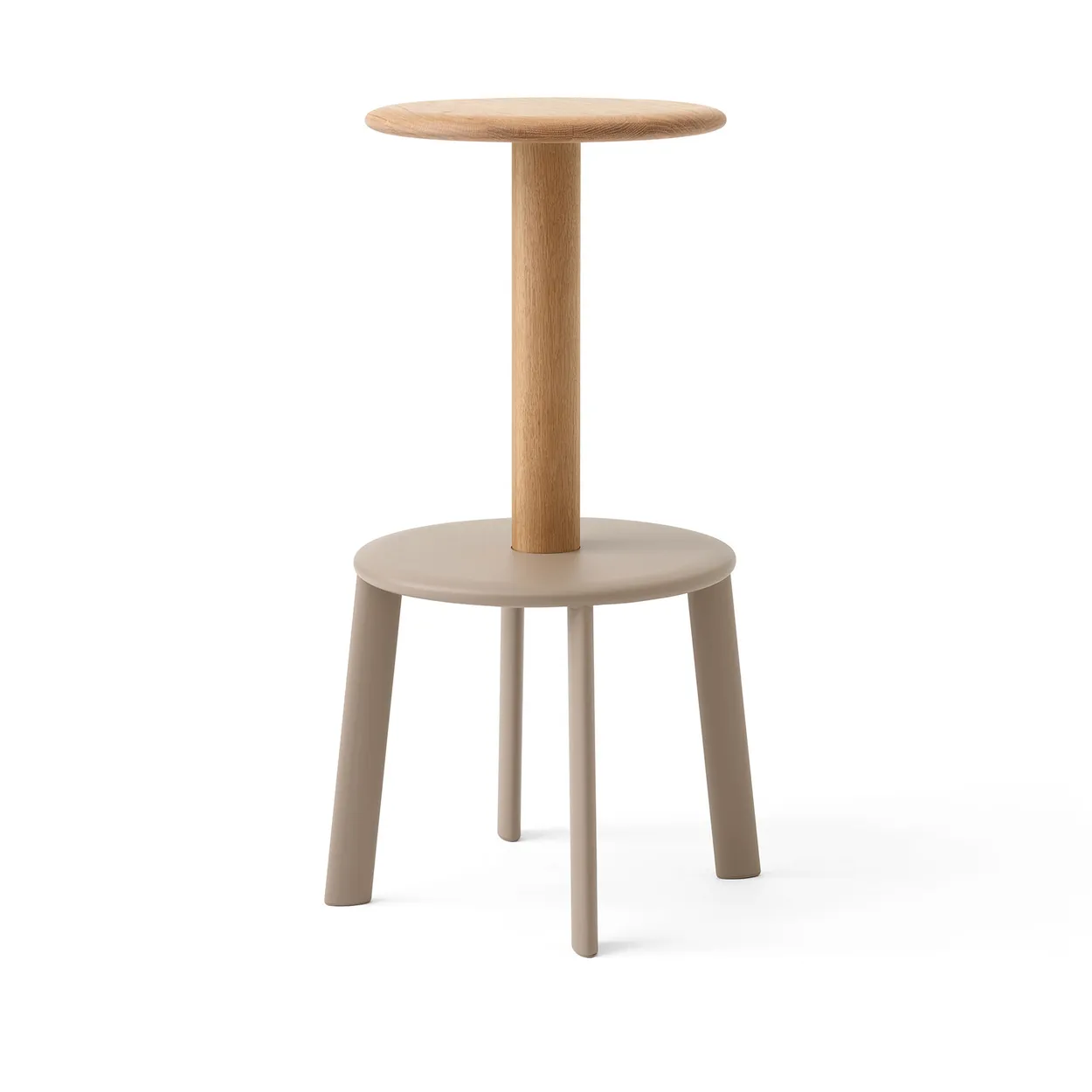 &Tradition Massif AV40 bar stool Oak-grey beige | Scandinavian Design | Bar stools | Beige