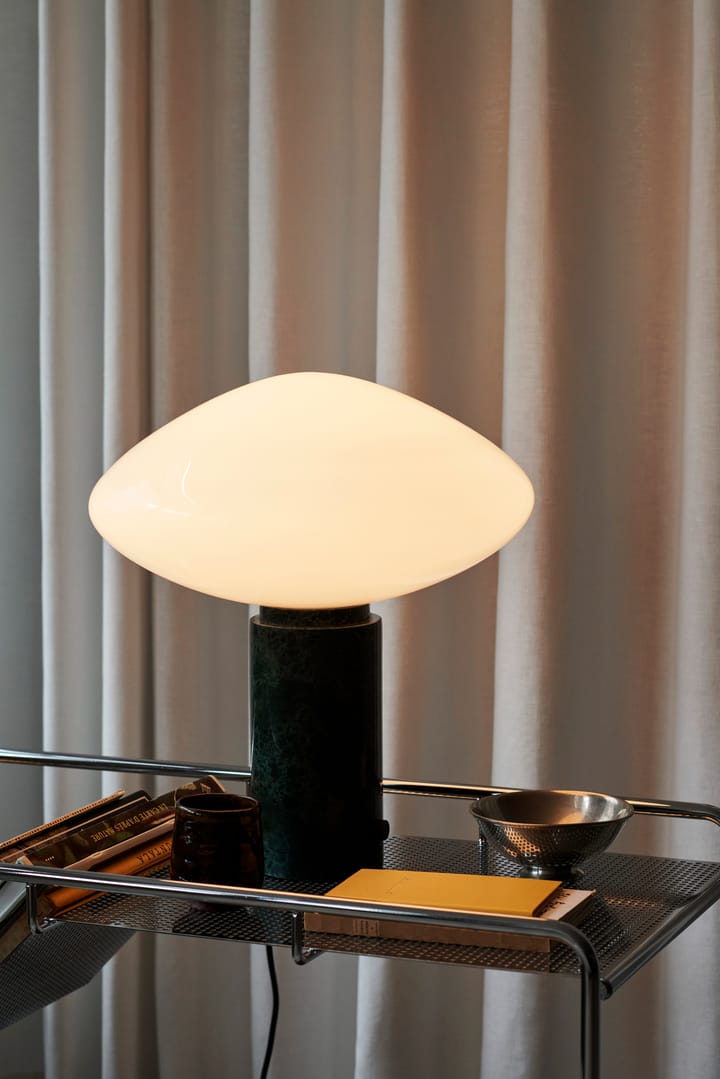 Mist AP17 table lamp Ø37 cm - Matt White & Guatemala Verde - &Tradition