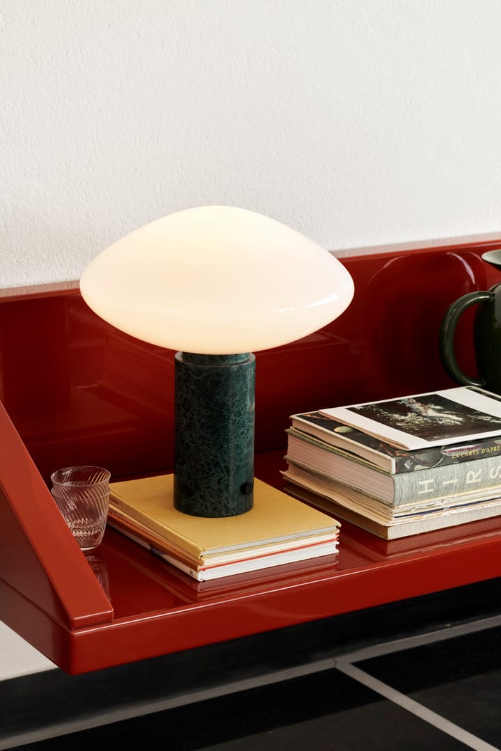 Mist AP17 table lamp Ø37 cm - Matt White & Guatemala Verde - &Tradition