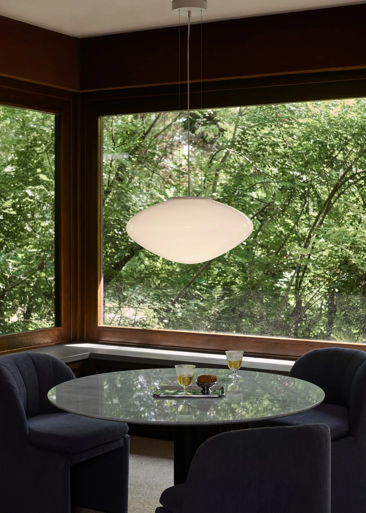 Mist AP20 pendant lamp Ø56 cm, White-opal glass &Tradition