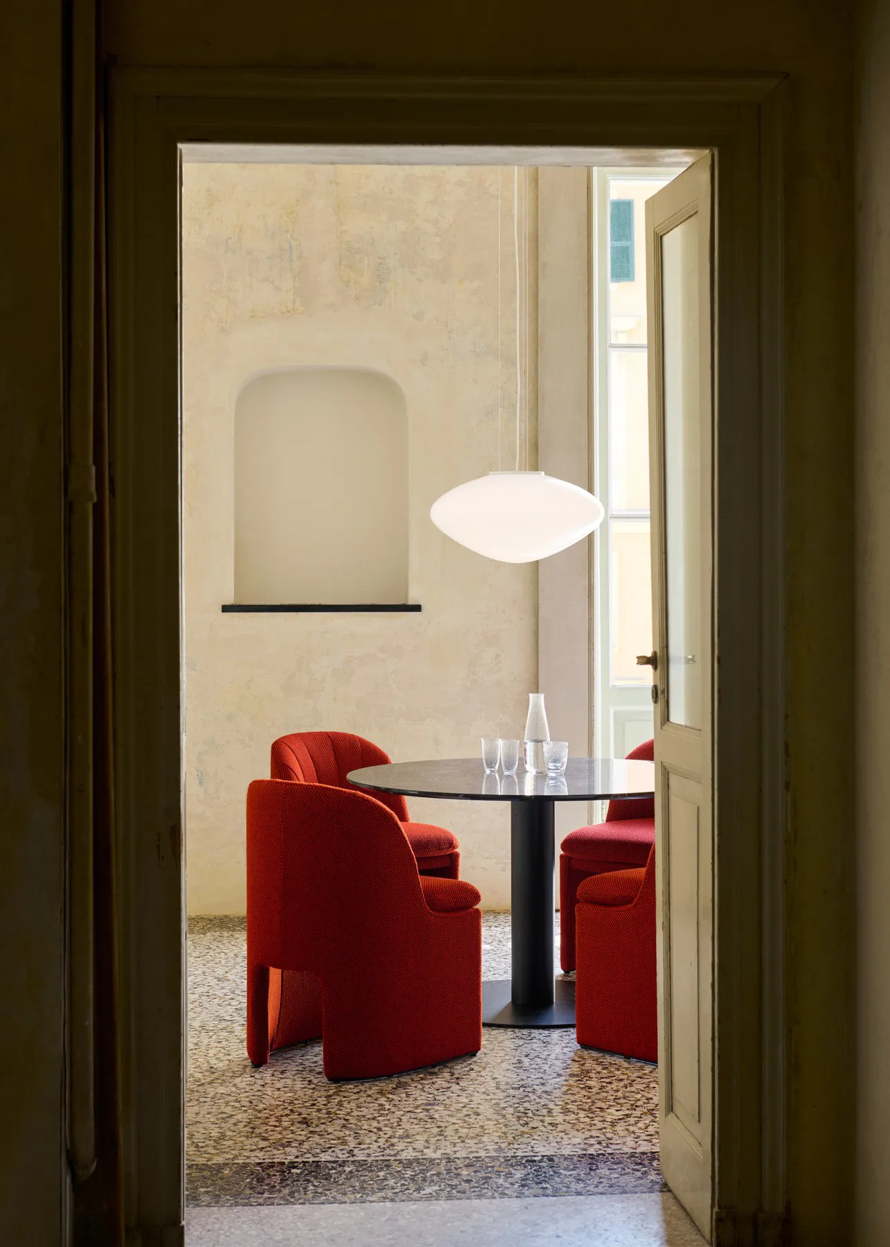 Mist AP20 pendant lamp Ø56 cm, White-opal glass &Tradition