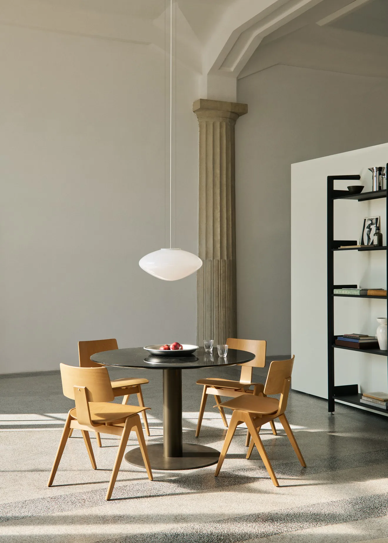 Mist AP20 pendant lamp Ø56 cm, White-opal glass &Tradition