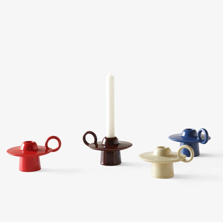 Momento JH39 candle holder - Red Brown - &Tradition