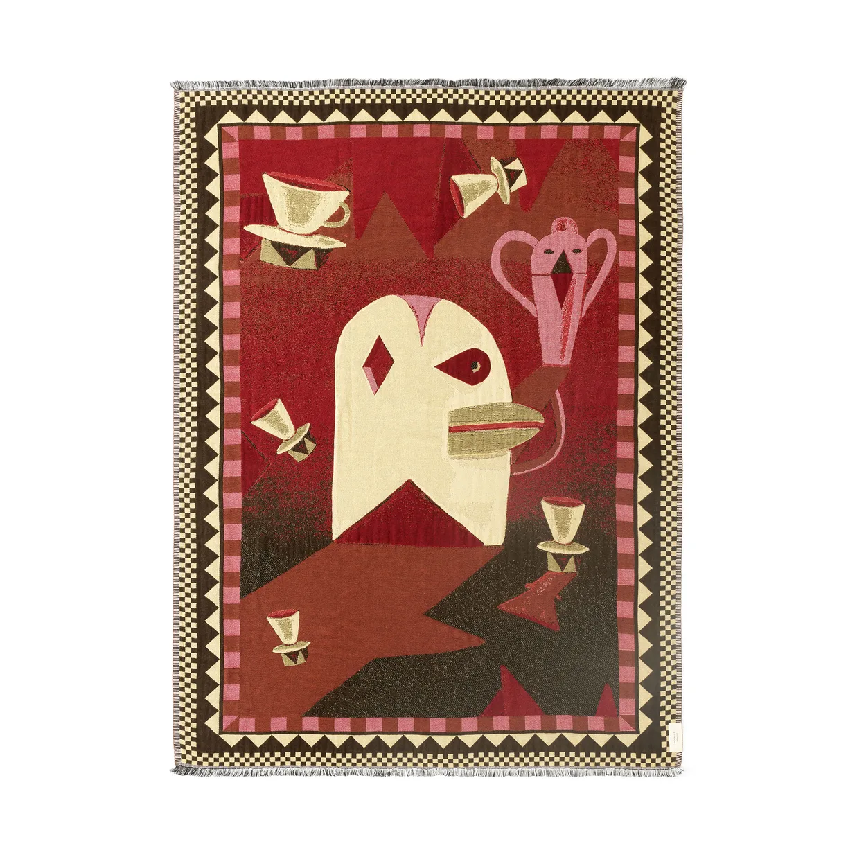 &Tradition Momento JH46 throw 180x130 cm Red dawn | Scandinavian Design | Wool blankets & throws | Red