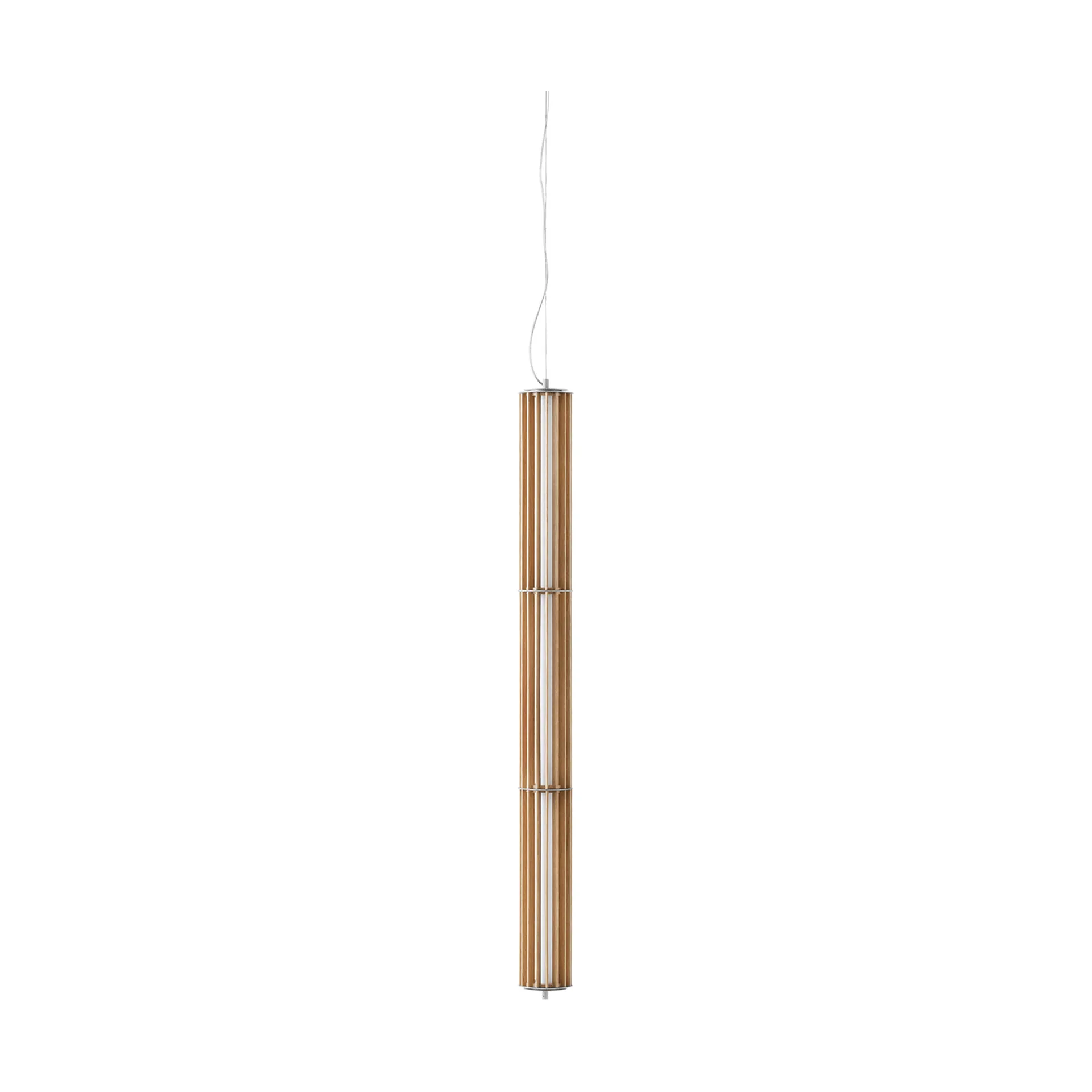 Numbra TY1 pendant lamp, Lacquered oak-tumbled aluminium &Tradition