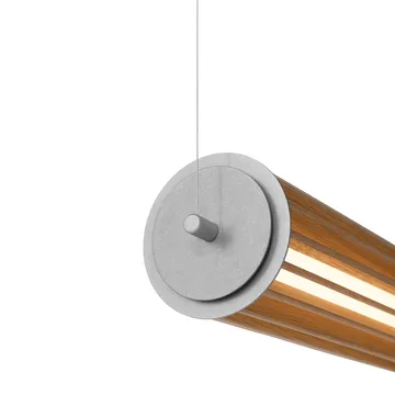 Numbra TY1 pendant lamp - Lacquered oak-tumbled aluminium - &Tradition