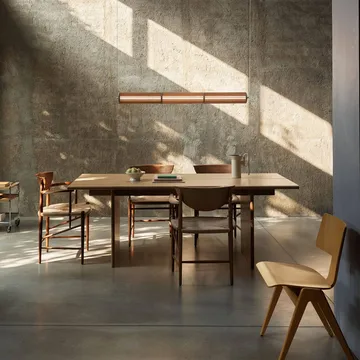 Numbra TY1 pendant lamp - Lacquered oak-tumbled aluminium - &Tradition