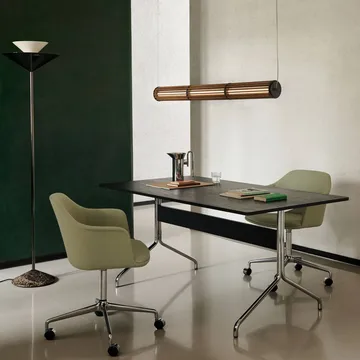 Numbra TY1 pendant lamp - Lacquered oak-tumbled aluminium - &Tradition