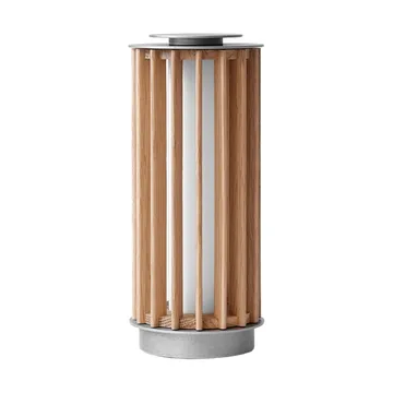 Numbra TY3 portable table lamp - Lacquered oak-tumbled aluminium - &Tradition