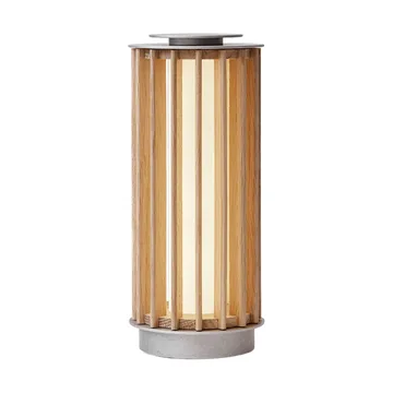 Numbra TY3 portable table lamp - Lacquered oak-tumbled aluminium - &Tradition