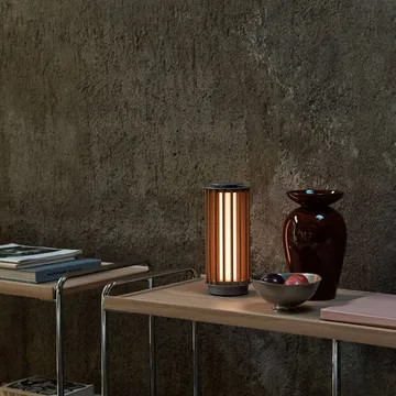 Numbra TY3 portable table lamp - Lacquered oak-tumbled aluminium - &Tradition