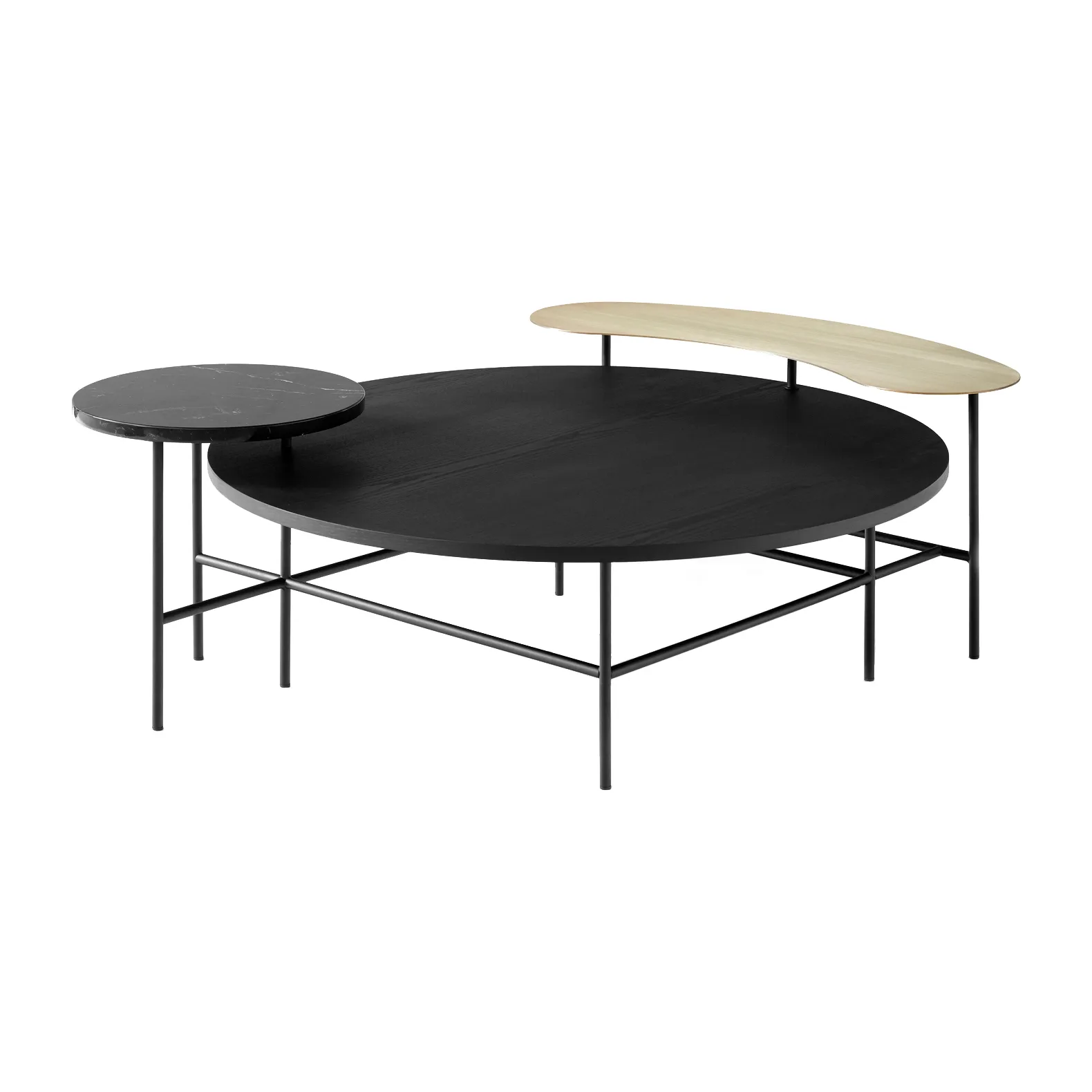 Palette coffee table JH25, Black-black &Tradition