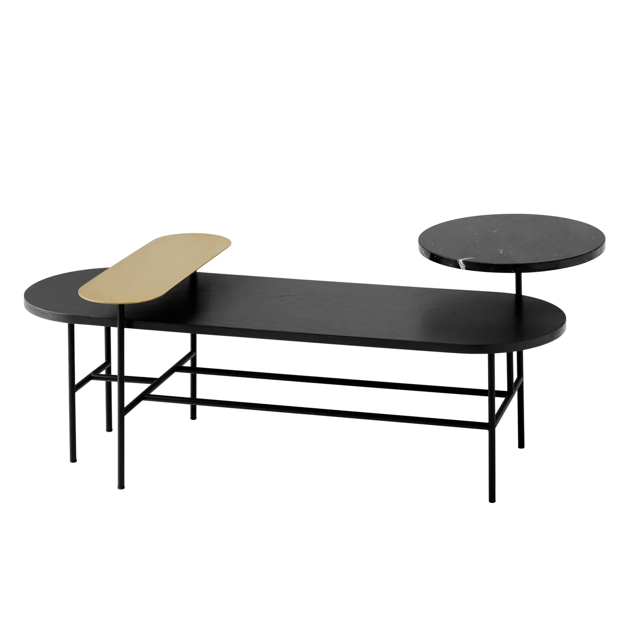 &Tradition Palette sofa table Jh7 Black | Scandinavian Design | Coffee tables | Black