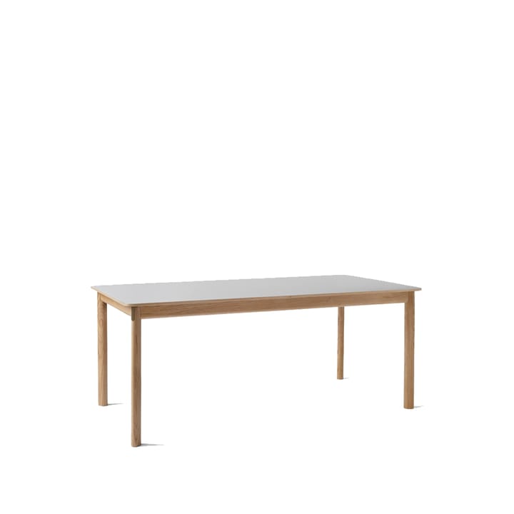 Patch HW1 dining table - Beige arizona. white oiled oak stand - &Tradition