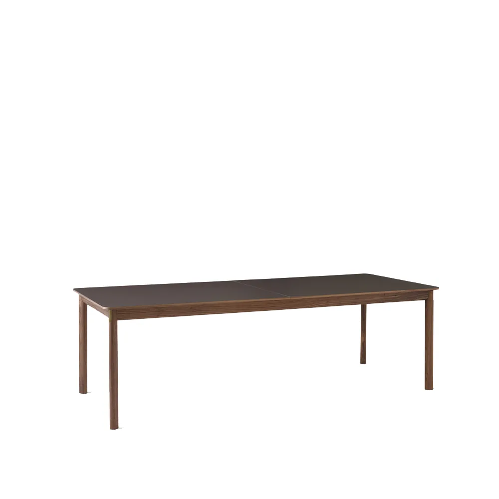 Patch HW2 dining table, Cacao orinoco. oiled walnut stand &Tradition