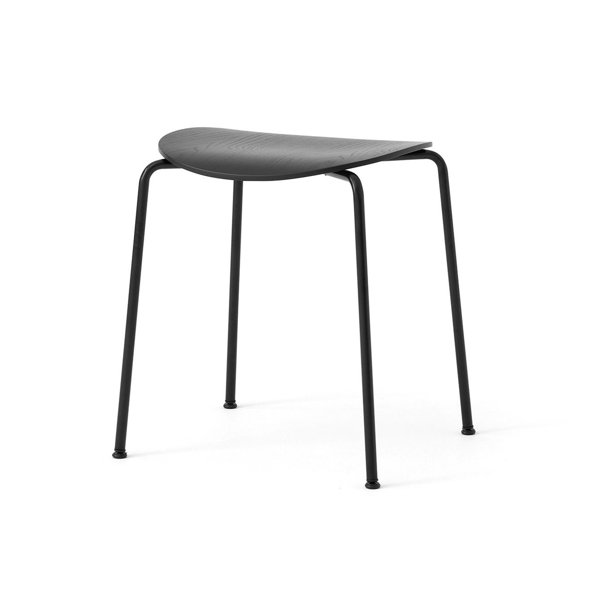 &Tradition Pavilion AV36 stool Black-black lacquered oak