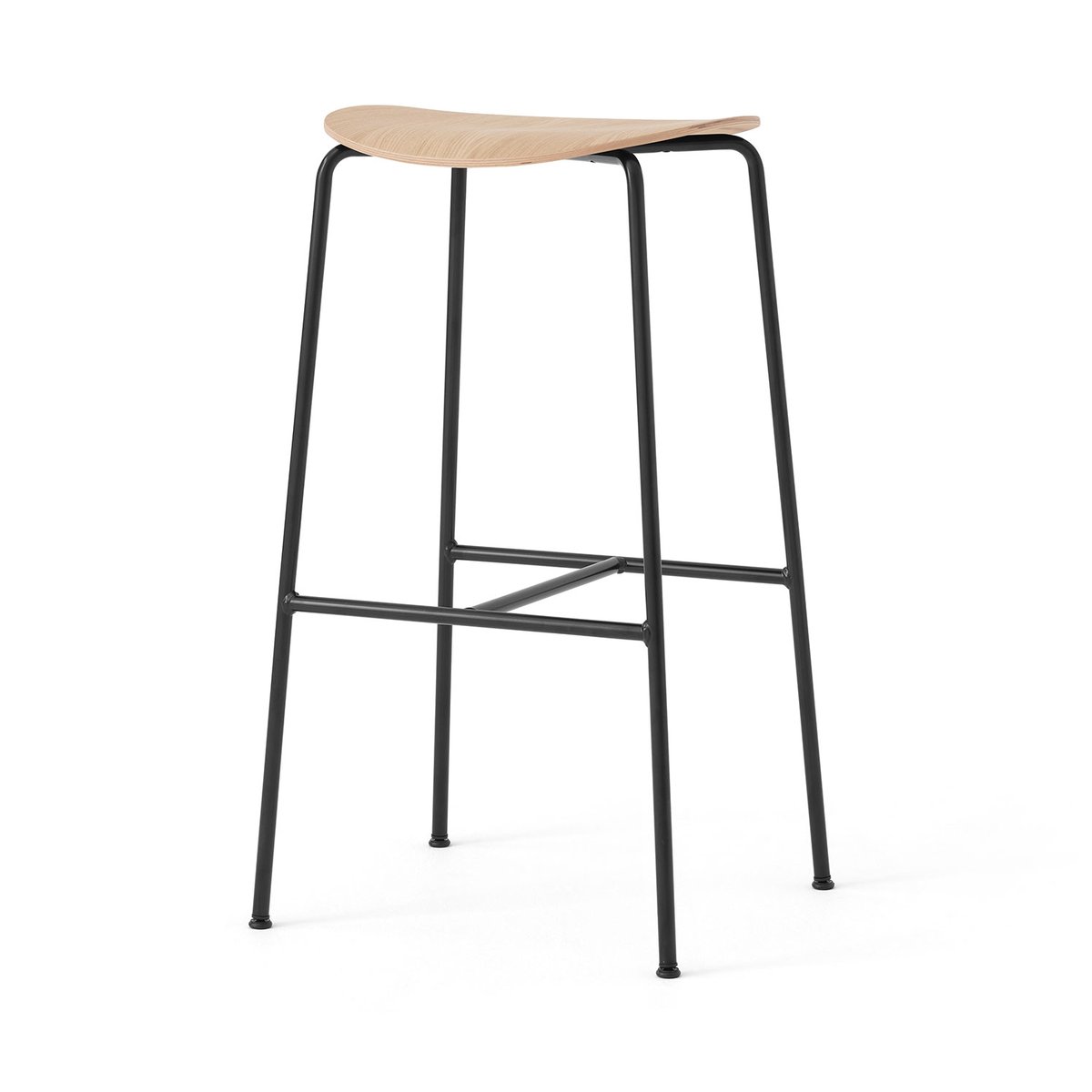 &Tradition Pavilion AV38 bar stool 79 cm Black-lacquered oak