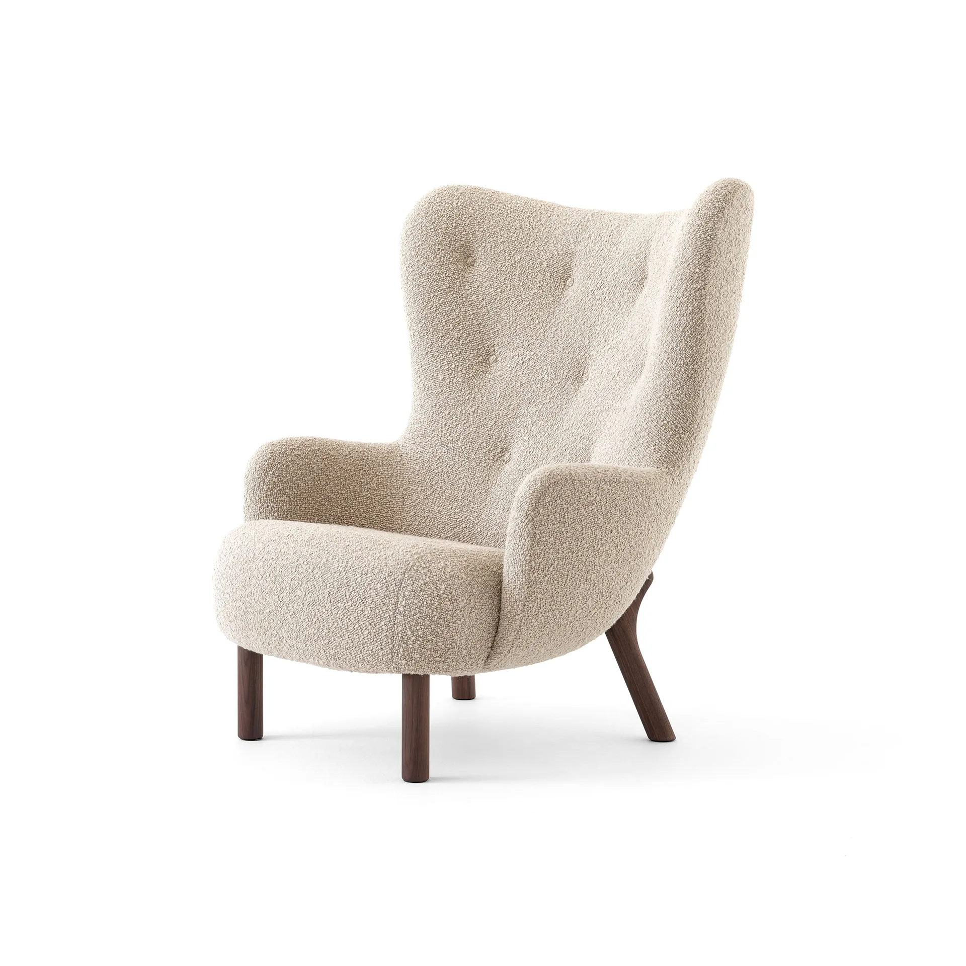 Petra VB3 high armchair, Oiled Walnut-Karakorum 003 &Tradition
