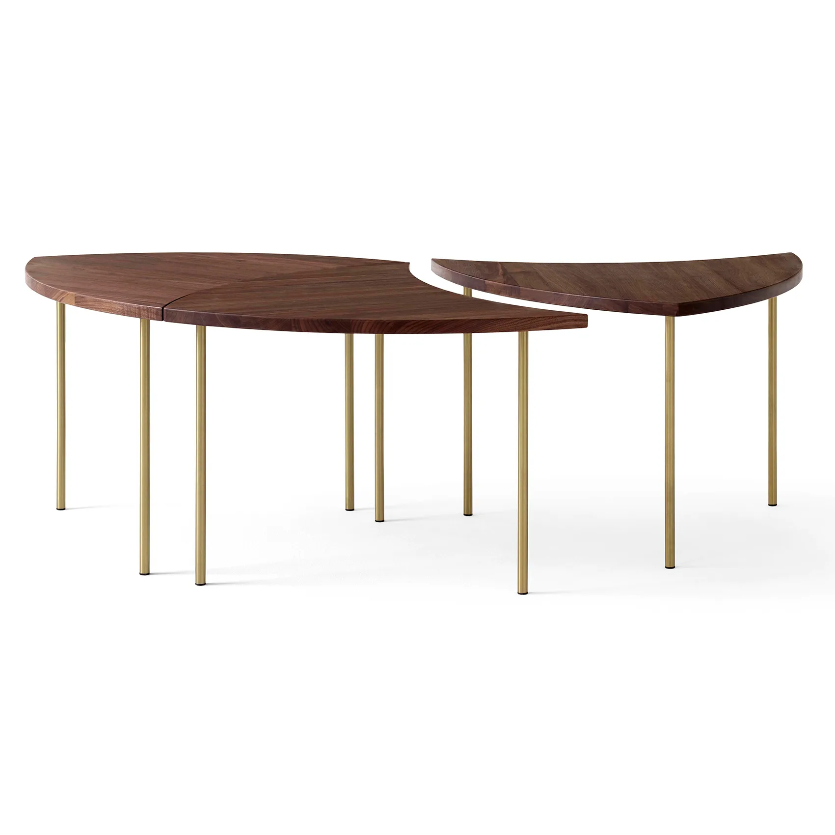 Pinwheel side table HM7, Walnut &Tradition