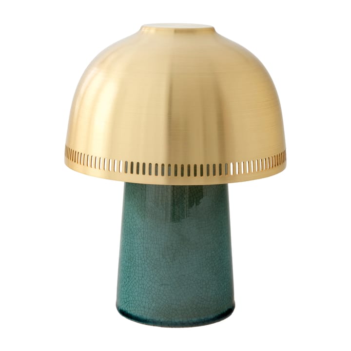 Raku SH8 table lamp - Blue, green & brass - &Tradition