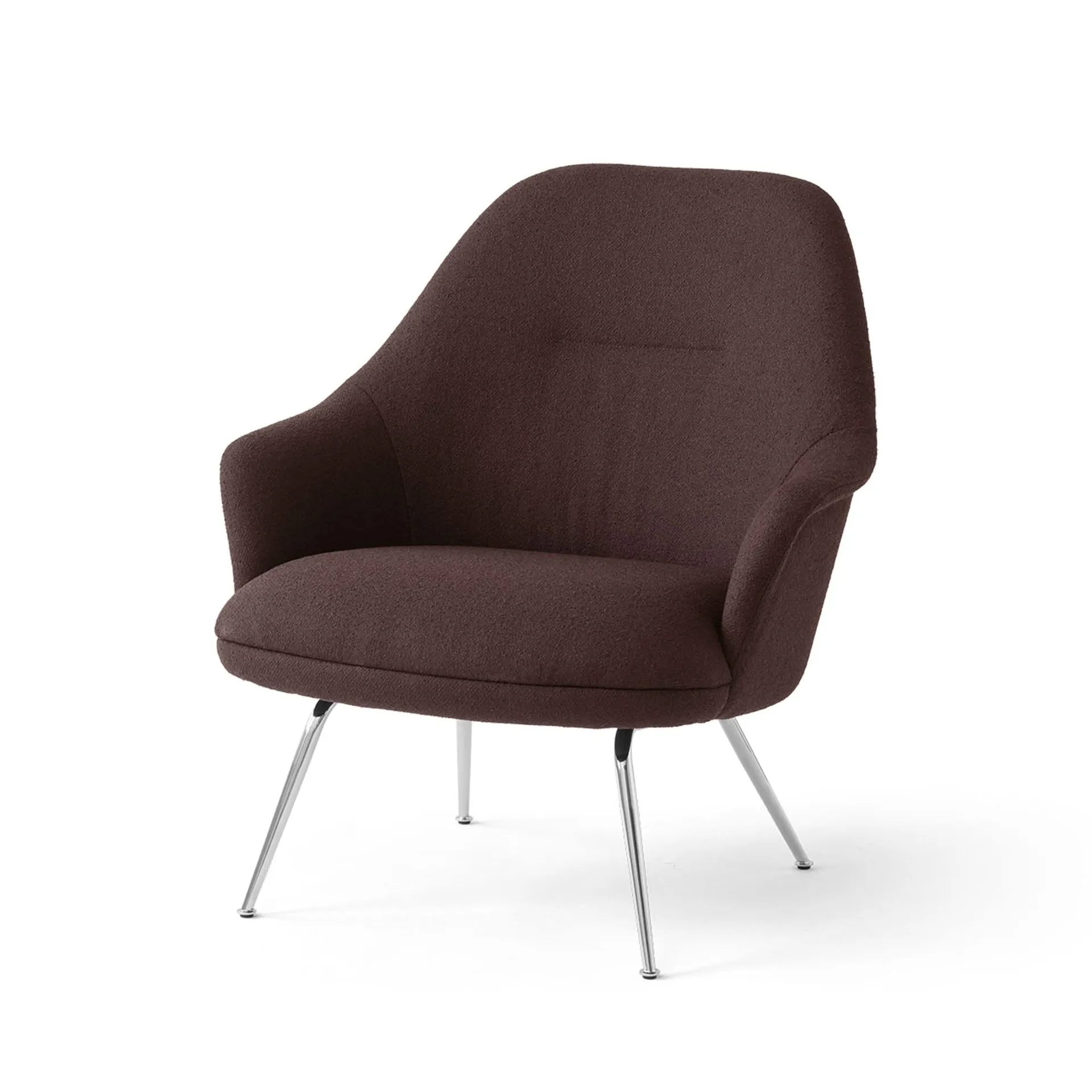 Rely HW139 lounge chair, Saxion 0397-chrome &Tradition