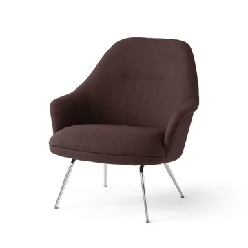 Rely HW139 lounge chair - Saxion 0397-chrome - &Tradition
