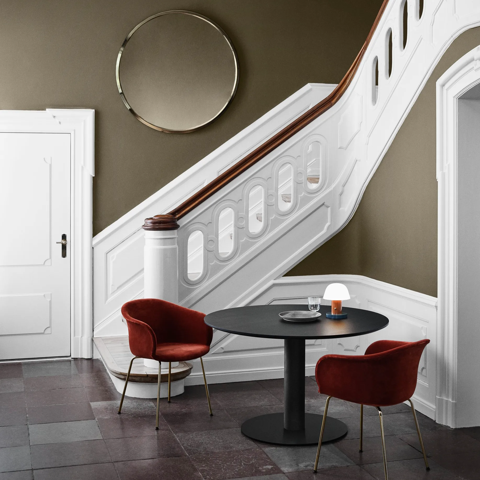 Setago JH27 table lamp, rust-thunder &Tradition