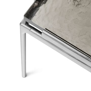 Sett LN12 coffee table - Smoked cast glass-dark chrome - &Tradition