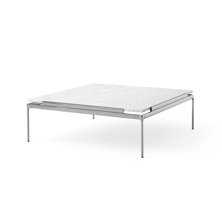 Sett LN13 coffee table - Bianco carrara-dark chrome - &Tradition