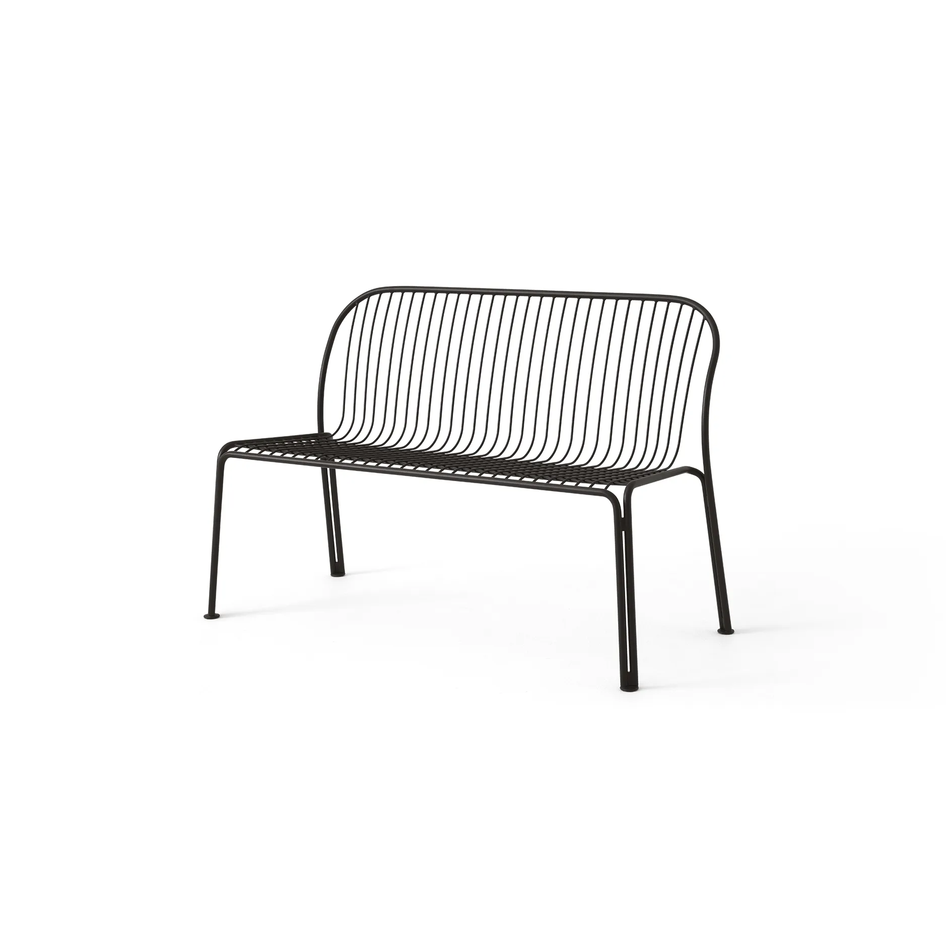 Thorvald SC111 bench, Warm black, 129 cm &Tradition