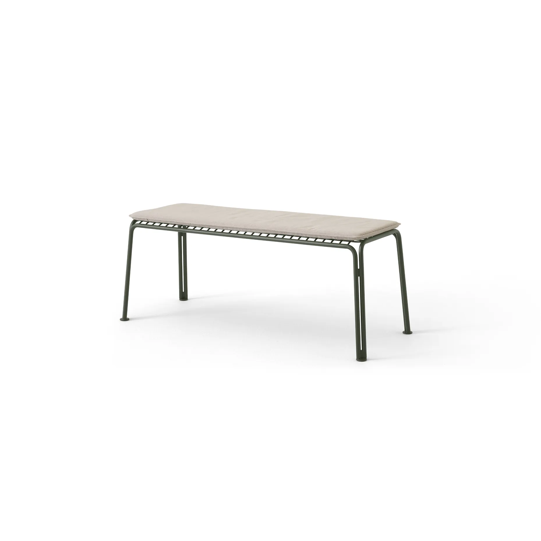 Thorvald SC112 bench, Bronze green, 125 cm &Tradition