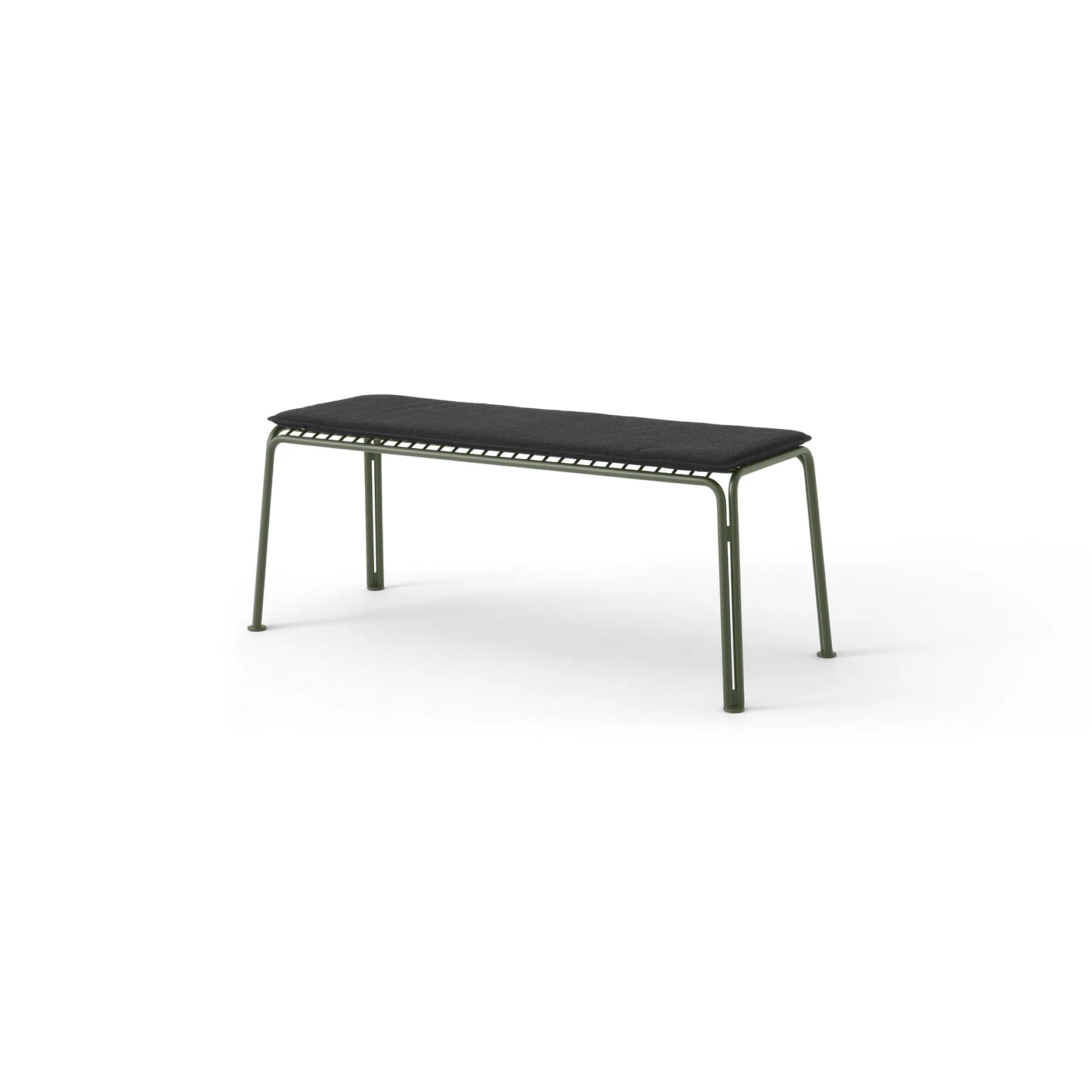 Thorvald SC112 bench, Bronze green, 125 cm &Tradition