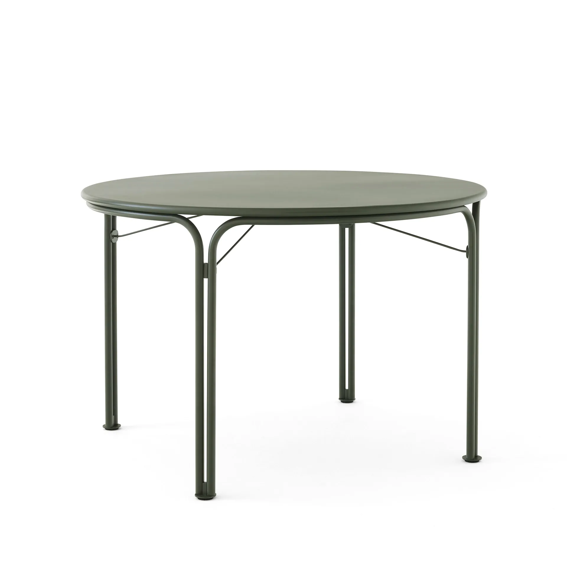 Thorvald SC98 dining table Ø115 cm, Bronze green &Tradition