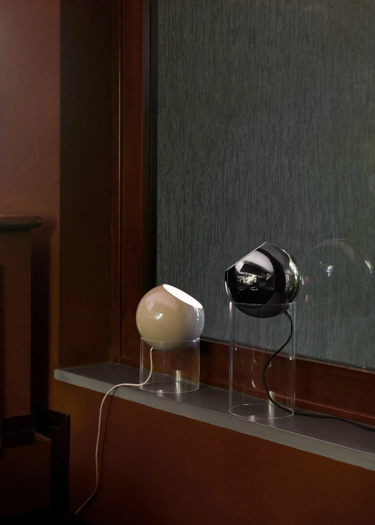 Topan VP13 table lamp 31,5 cm, Clear-grey beige &Tradition