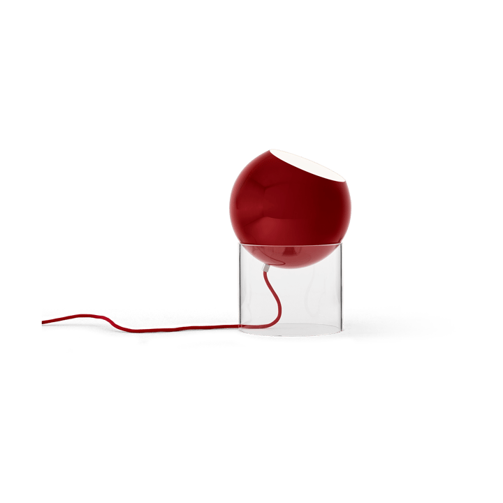 Topan VP13 table lamp 31,5 cm, Clear-vermilion red &Tradition