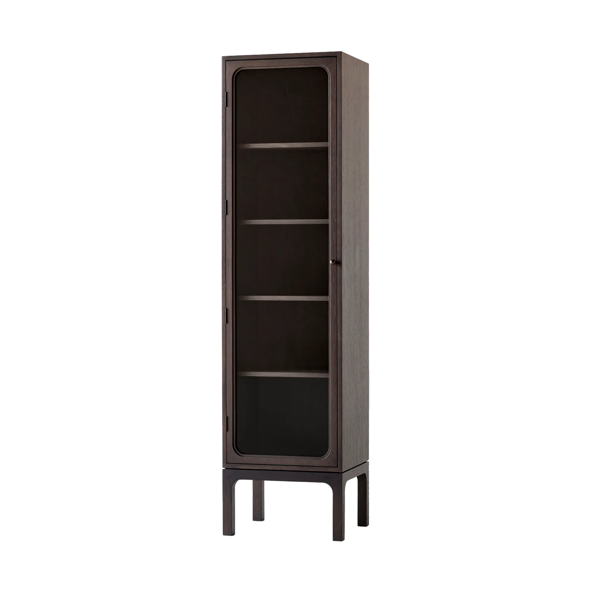 Trace SC87 display cabinet 50x192x40 cm, Dark stained oak &Tradition