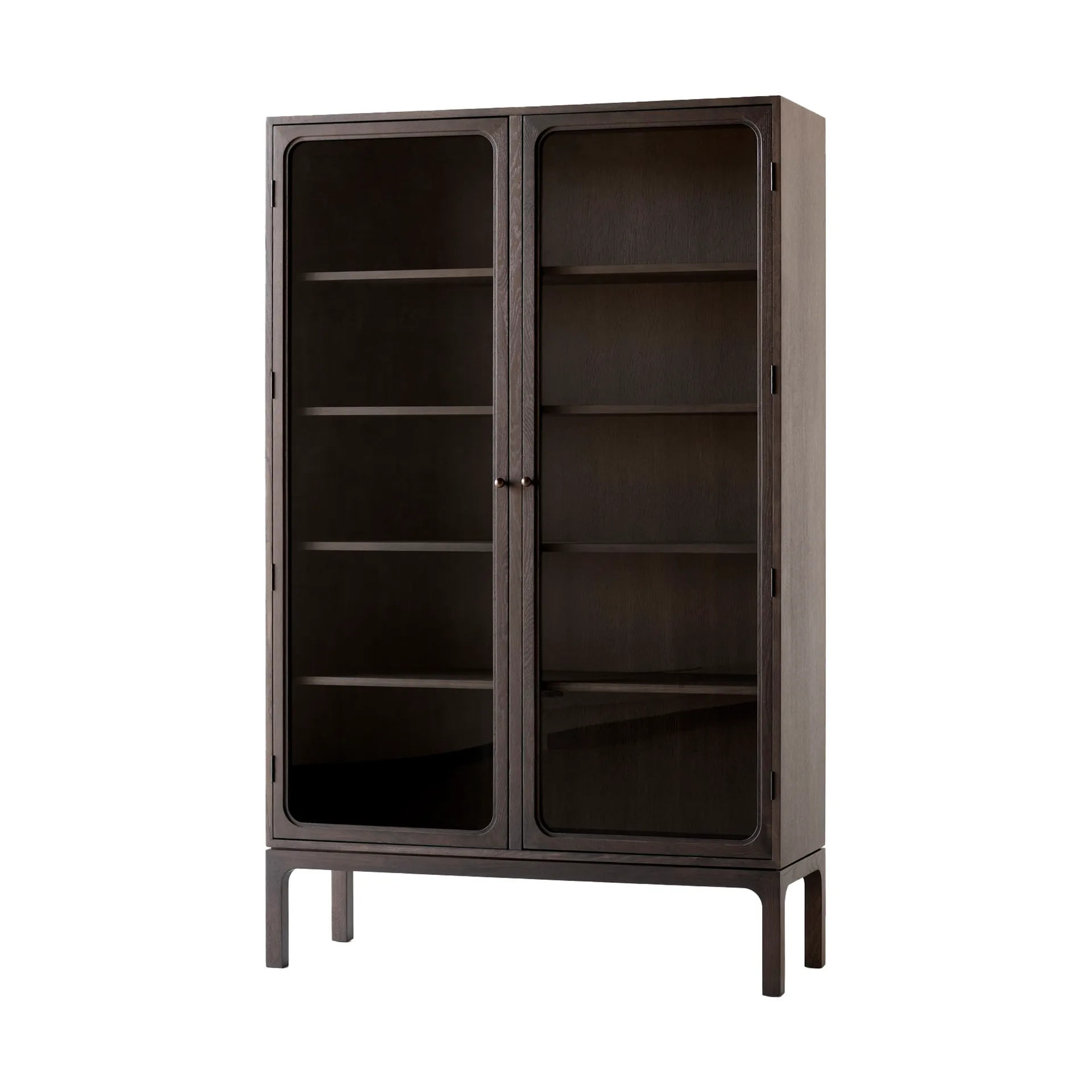 Trace SC88 display cabinet 120x192x40 cm, Dark stained oak &Tradition