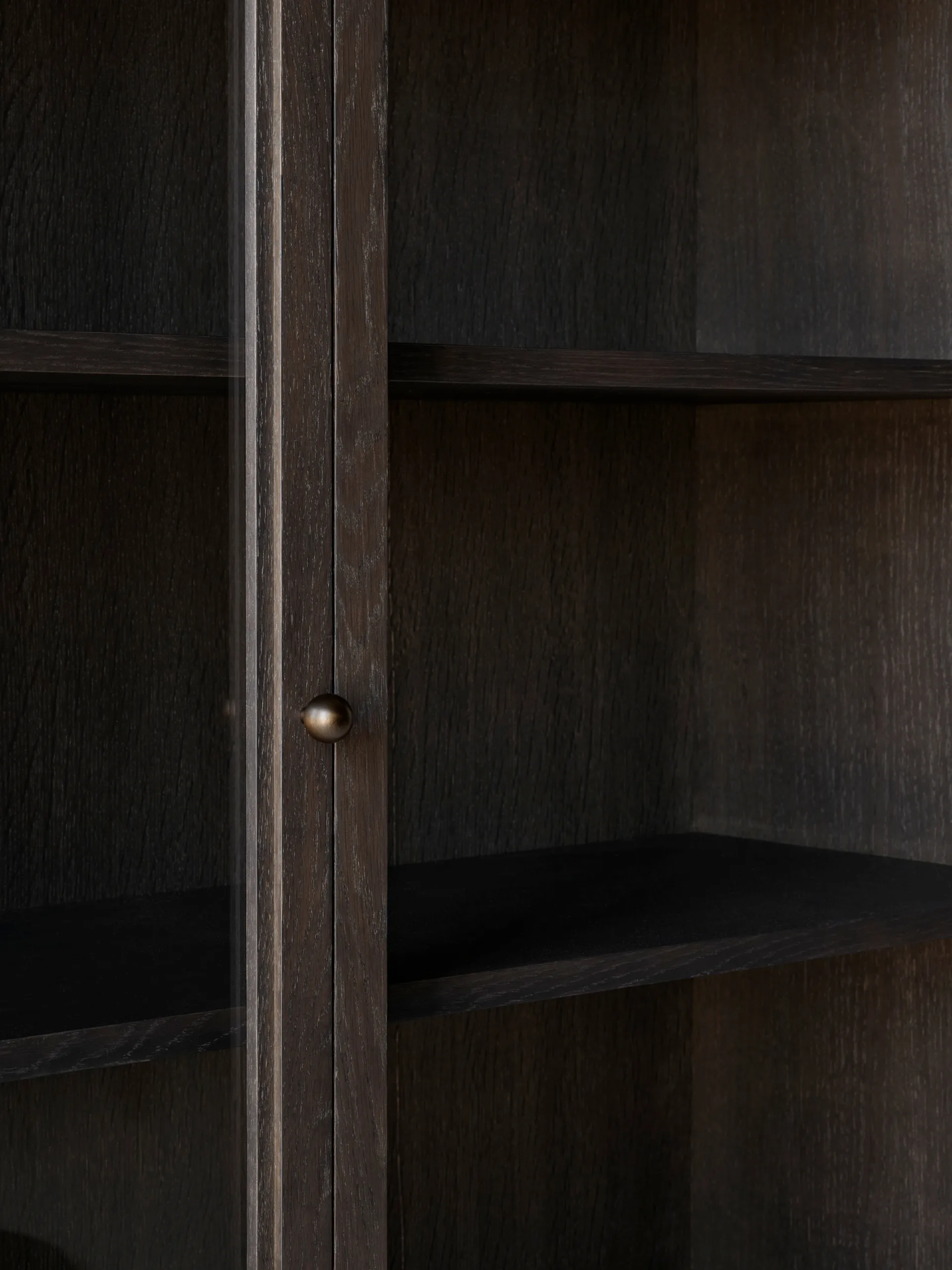 Trace SC88 display cabinet 120x192x40 cm, Dark stained oak &Tradition