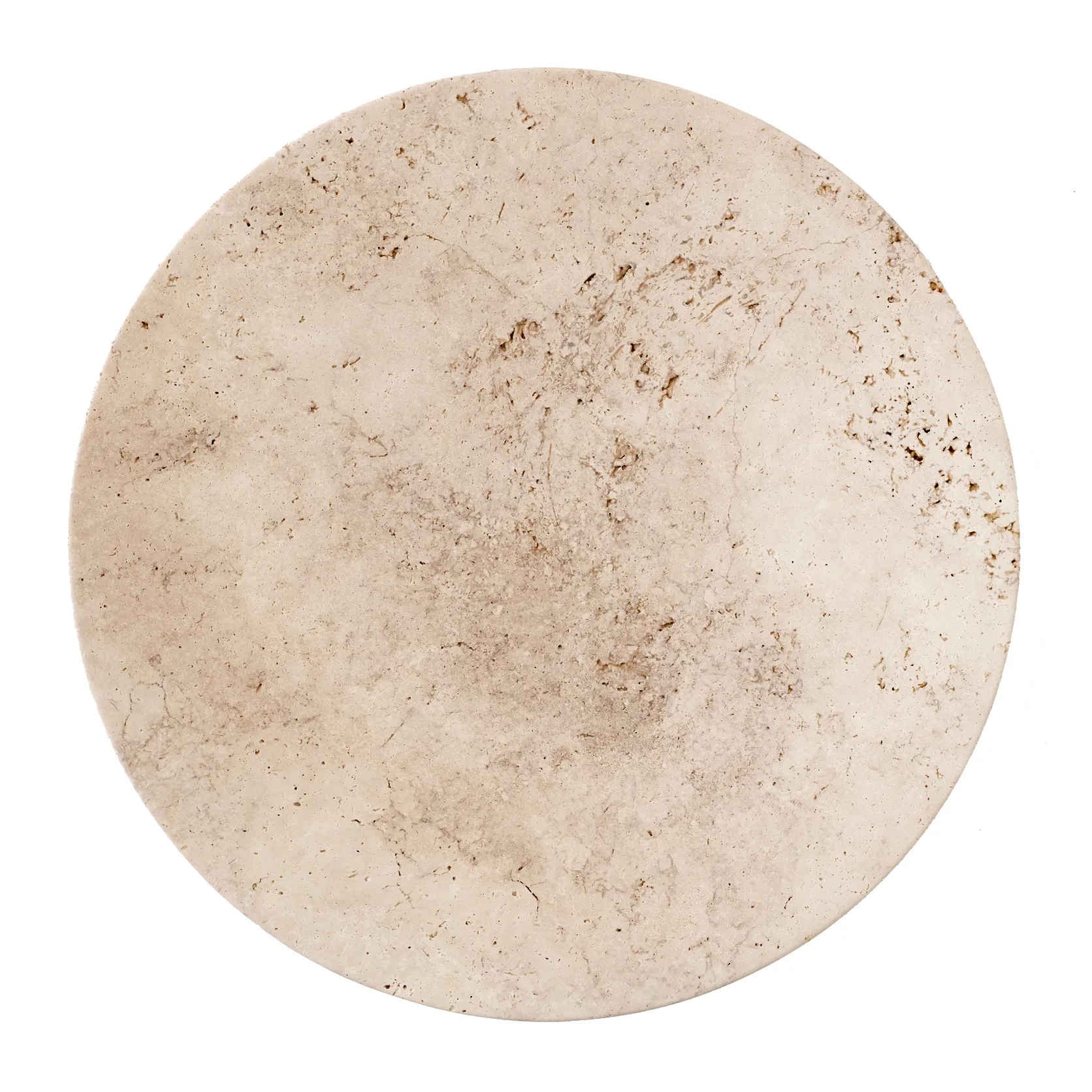Travertine plate SC55, Ø50 cm &Tradition