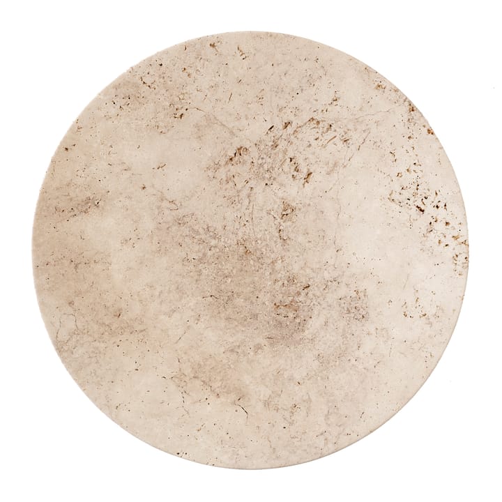 Travertine plate SC55, Ø50 cm &Tradition
