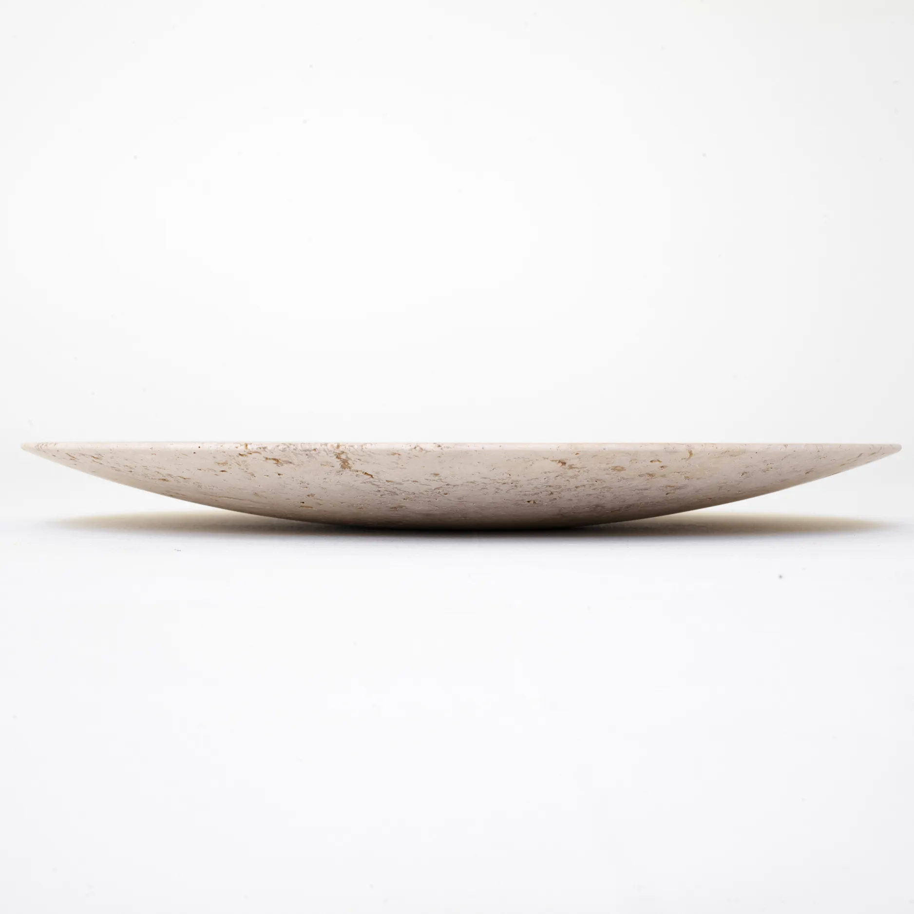 Travertine plate SC55, Ø50 cm &Tradition