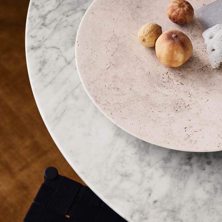 Travertine plate SC55, Ø50 cm &Tradition