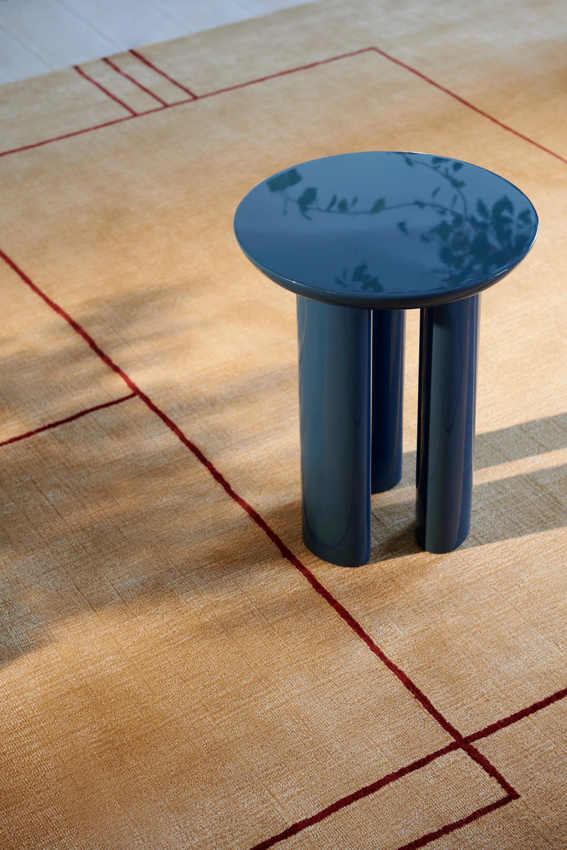 Tung JA3 side table, Steel blue &Tradition