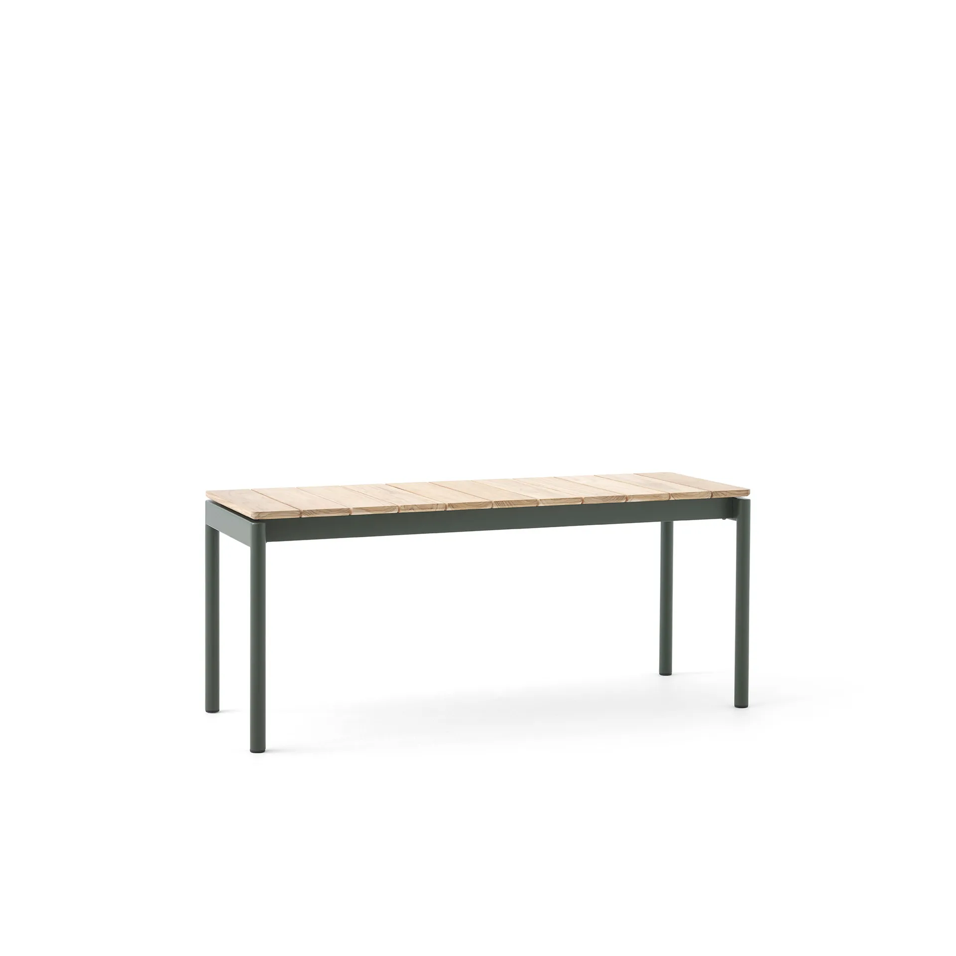 Ville AV27 bench small 110x40 cm, Bronze green &Tradition