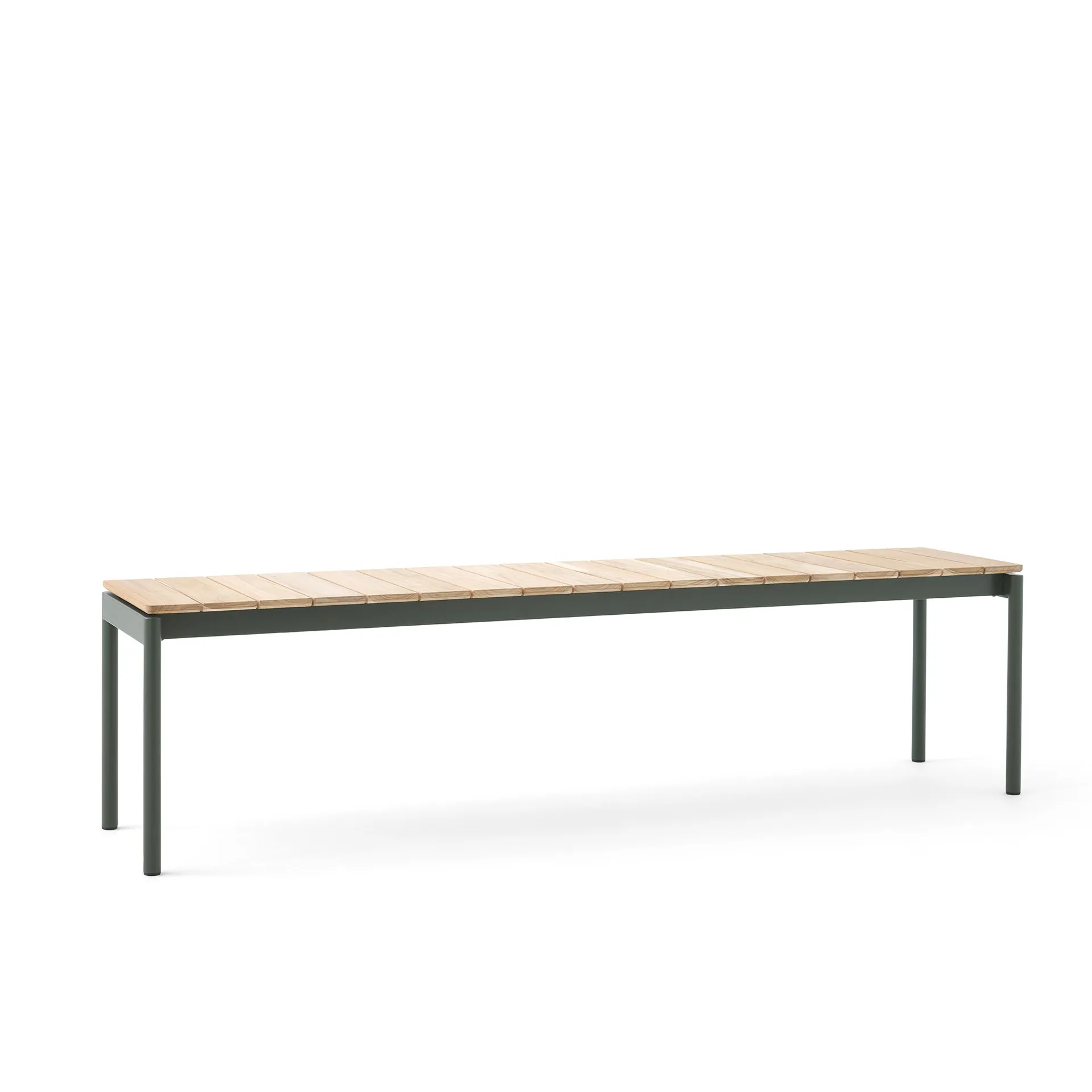 Ville AV28 bench large 180x40 cm, Bronze green &Tradition