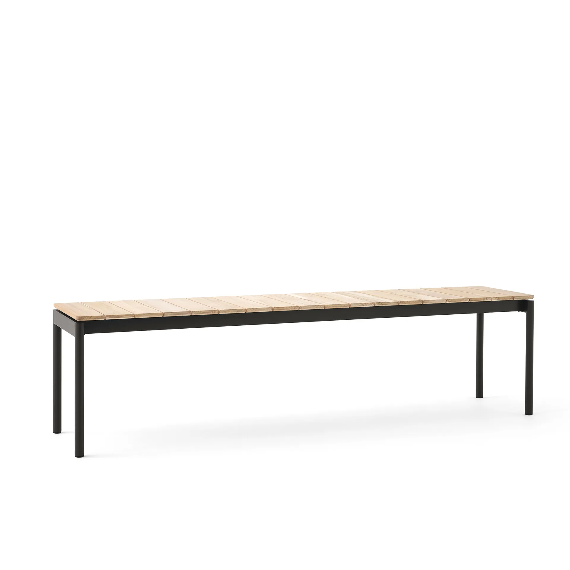 Ville AV28 bench large 180x40 cm, Warm black &Tradition