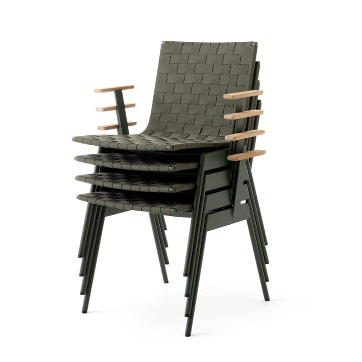 Ville Outdoor AV34 chair - Bronze green - &Tradition