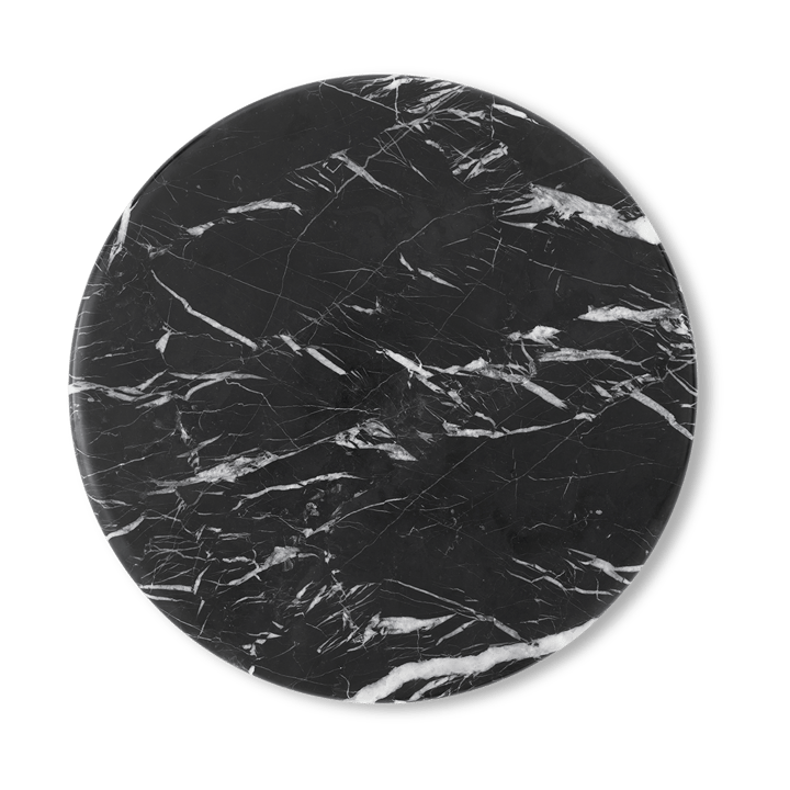 Wire Stool VP11 tabletop Ø38 cm - Marble Nero Marquina - &Tradition